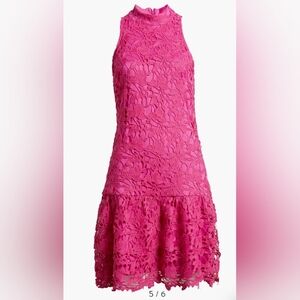 NWT Julia Jordan Mock Neck Floral Sleeveless Knit Lace Dress| Women Size 10